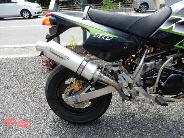 Kawasaki KSR110プロ セル始動 社外マフラー 福岡市南区
