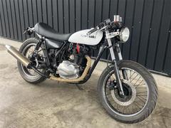 カワサキ　２５０ＴＲ　キャブレター車　カフェレーサー仕様　フルカスタム　前後新品オンロードタイヤ　部品新品交換＋カスタム多数