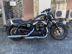 ＨＡＲＬＥＹ−ＤＡＶＩＤＳＯＮ　ＸＬ１２００Ｘ　フォーティエイト　エンジン・プライマリーオイル交換　社外ハンドル　ダブルシート　シーシーバー