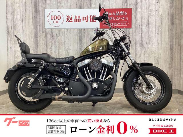 XL1200X フォーティエイト エイプバー LEDライト 社外マフラー エアクリーナー タンクアップ IGコイル移設 シート 他