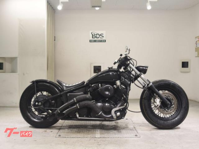 ドラッグスター400 ブラックアウト ニュースクールカスタム ワイドタイヤ ストレッチタンク