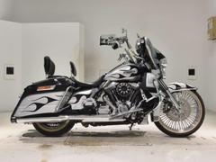 ＨＡＲＬＥＹ−ＤＡＶＩＤＳＯＮ　ＦＬＨＲ　ロードキング　　ラメ　前後ファットスポークホイール　アレンネスエアクリ　オーリンズ　バックギア付