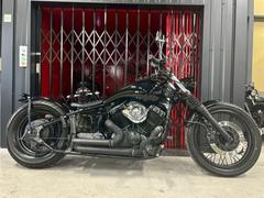 ヤマハ　ドラッグスター４００　ストレッチタンク　フルブラックカスタム