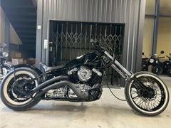 ヤマハ　ドラッグスター４００　エグリストレッチタンク　フルブラックカスタム