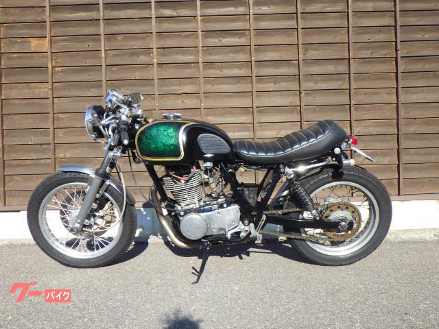 SR400　カフェ　レーサー　絶好調　1JR　1992年式　距離不明　アルミタンク　キャブ ヤマハ SR400 アルミタンク カフェレーサー｜ビジョギマンケーブ