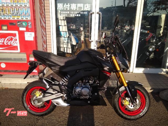 Ｚ１２５ＰＲＯ　ストライカーステップ　デイトナフェンダーレスエッジ　ハリケーンスクリーン　ヘルメットホルダー付き　社外レバー