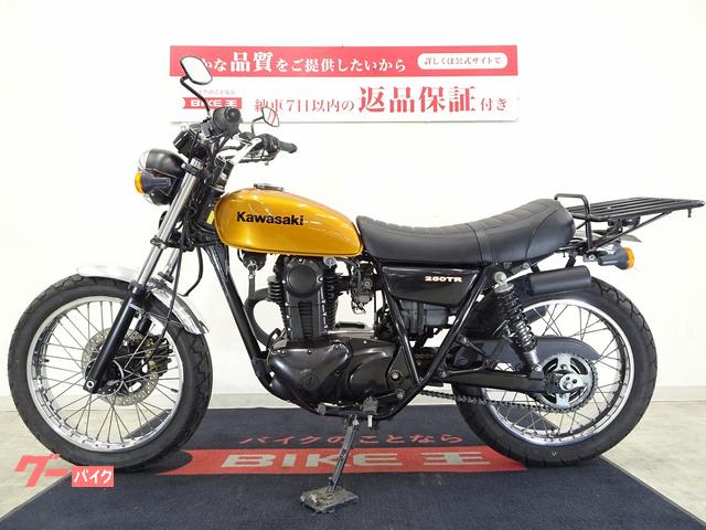 カワサキ 250TR 前後アルミフェンダー リアキャリア装備