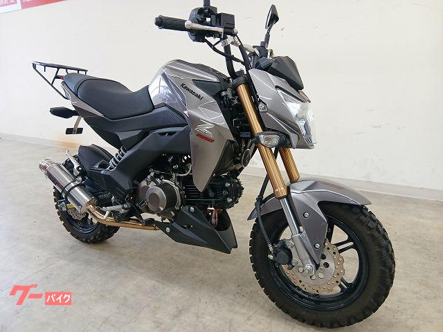 カワサキ Z125PRO BEAMSマフラー／ブロックタイヤ／リア