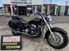 ヤマハ　ドラッグスター４００クラシック　ＶＨ０２Ｊ　インジェクションモデル　２ｉｎ１シガ−マフラ−　サドルバッグ装着　Ｎｏ３５８７