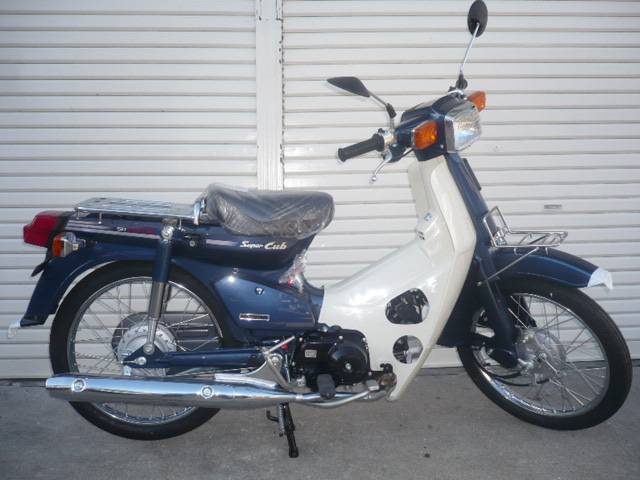 HONDA SUPER CUB 50 CUSTOM | New Bike | BLUE | ― km | details | Japanese ...