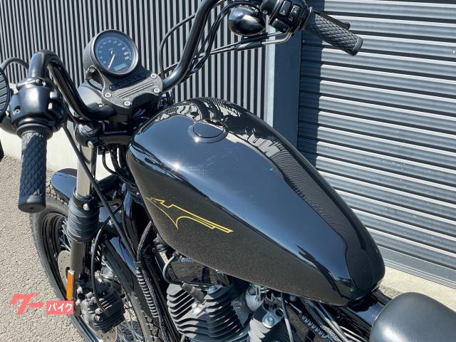 Harley-Davidson バイクタンク 黒 汎用　約30cm タンク キャップ バイク 汎用 (選べる2色) シルバー ブラック