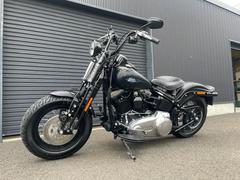 ＨＡＲＬＥＹ−ＤＡＶＩＤＳＯＮ　ＦＬＳＴＳＢ　クロスボーンズ　最終型スプリンガー　パイソン製マフラー付き　純正サドルシート仕様　１オーナー車