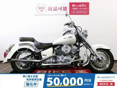 ヤマハ　ドラッグスター４００クラシック　スラッシュマフラーカスタム／サイドバックステー付／エンジンガード装備／ラウンドミラー付