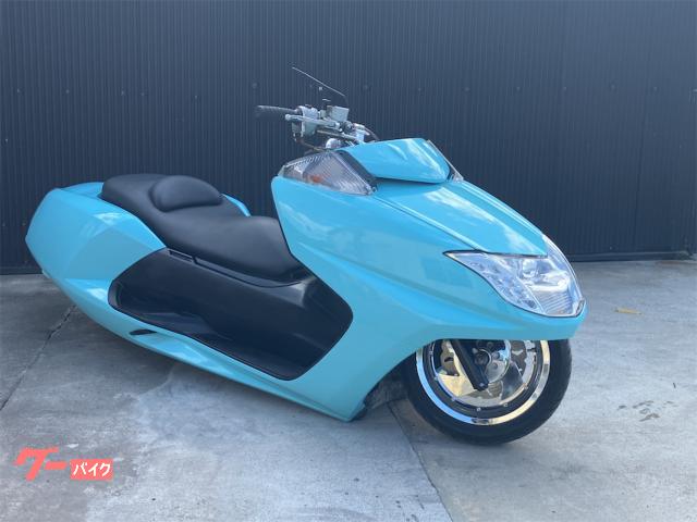 ヤマハ マグザム 前後エアサス オリジナルペイント 前後メッキホイール