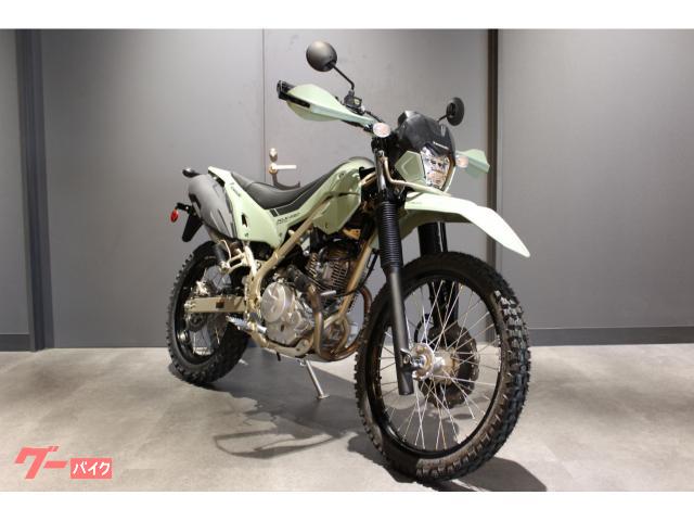 ＫＬＸ２３０シェルパＳ　シート高８２５ｍｍ　ハンドガ−ド　アルミスキッドプレ−ト　テーパ−ドアルミハンドルバ−装備