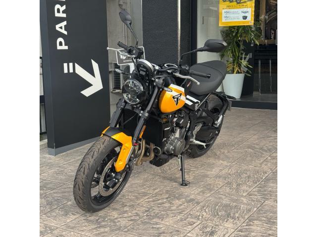 トライデント660／新型2025モデル／クイックシフター／スマホ連携機能／クルーズコントロール／スポーツモード