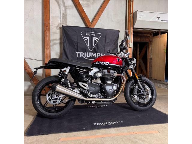 スピードツイン1200／2025モデル／認定中古車／105馬力／112Nm／ライディングモード／USBポート