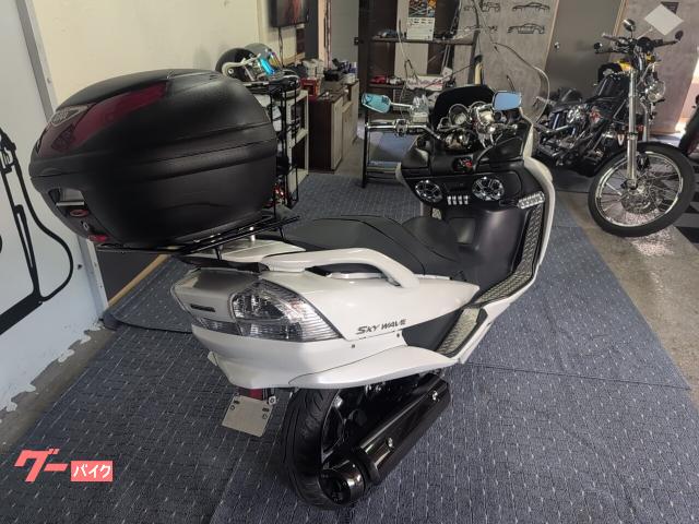スカイウェイブ４００　ETC　状態良好　ロングスクリーン　リアボックス付き スズキ スカイウェイブ400 ロングスクリーン GIVIトップケース