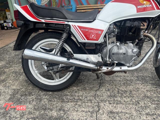 ホンダ CB400N ホーク3 バブ 白／赤外装 コムスターホイール