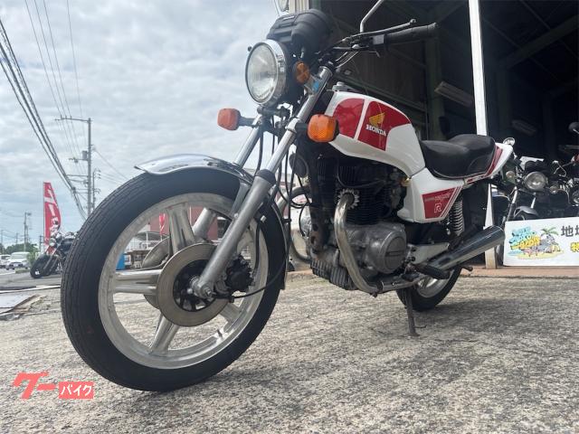 ホンダ CB400N ホーク3 バブ 白／赤外装 コムスターホイール