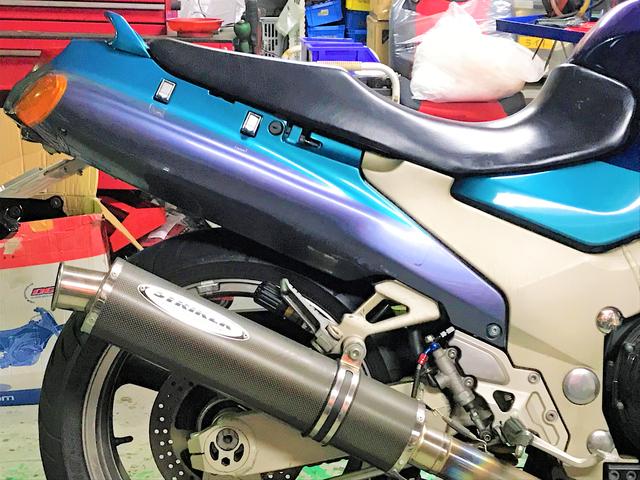 カワサキＺＺ-Ｒ1100 ローダウン ロワーリンク 車庫調取り付け