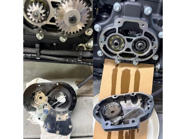 右　取り付け前
左　バックギヤ取り付け後