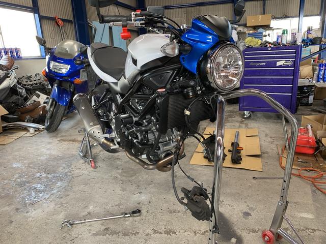 SUZUKI SV650 フロントフォークダストシール交換 フォークオイル交換 愛知県江南市 オートショプシンサン（オートショップシンサンの作業実績  2019/09/13）｜バイクの整備・メンテナンス・修理なら【グーバイク】