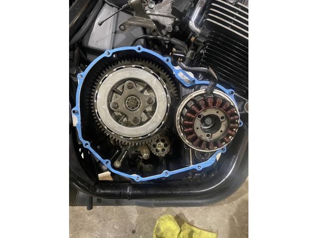 ホンダ CB400SF 前後タイヤ交換 クラッチ盤交換 エンジン ホンダ CB400SF 前後タイヤ交換 クラッチ盤交換 エンジン