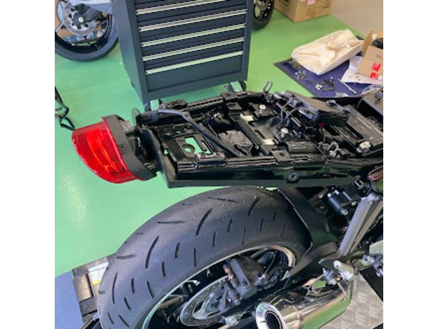 純正フェンダー・キャリアを取外し