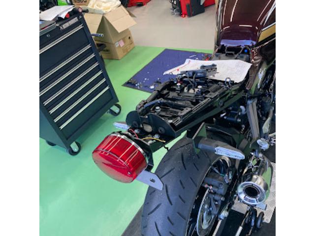 ドレミ製のフェンダーレスとZ2タイプのテールランプを取付けた所です。