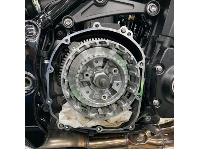 クラッチプレートの取外し後
