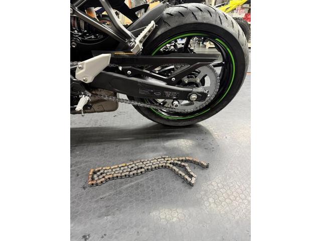 交換したドライブチェーンの状況