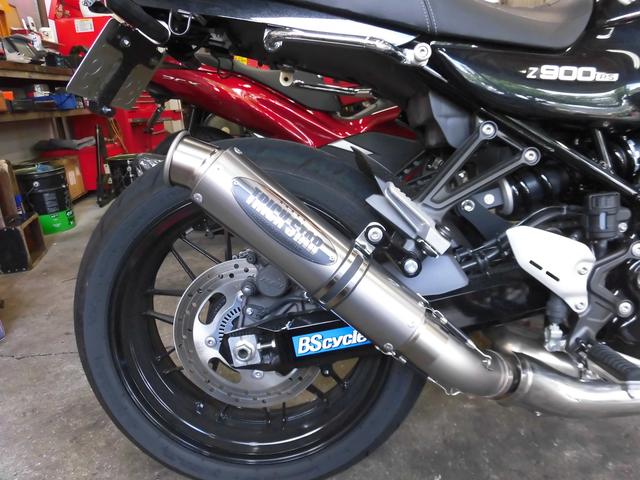 カワサキ Ｚ900ＲＳ カスタム マフラー トリックスター スリップオンマフラー を取り付けさせていただきました バイクの修理 車検  カスタムパーツ取り付けなら広島市安佐北区の（有）ビーエスサイクルまで！｜バイクの整備・メンテナンス・修理なら【グーバイク】