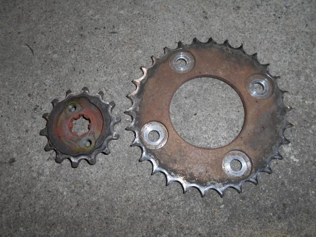 スーパーカブ110プロ　前後スプロケット交換