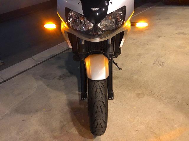 カワサキ ZRX1200 純正LEDウィンカー流用装着 埼玉県入間郡三芳