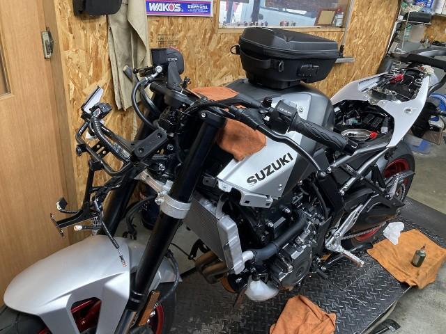 GSX-8R ETC車載器 取付（大阪市東成区）（バイクショップ
