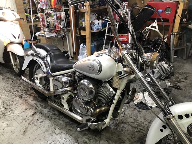ドラッグスター400 エンジン積み替え作業