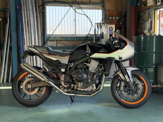 ホンダ　ＨＡＷＫ１１　オリジナルエキパイ制作