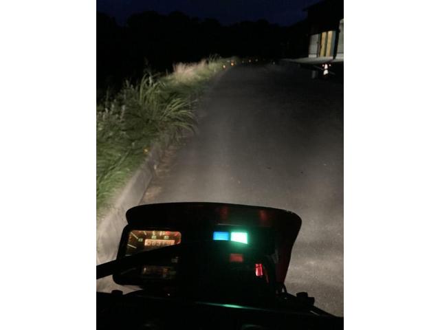 夜間テスト走行しました。