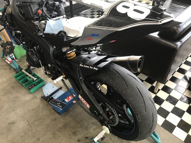 ヤマハ YZF-R6 ST600クラスで走るバイクを修理＆準備 行橋市（４ｉｎｇ Ｃｕｓｔｏｍ Ｐｒｏ Ｓｈｏｐの作業実績  2019/06/14）｜バイクの整備・メンテナンス・修理なら【グーバイク】