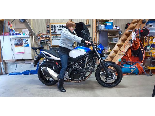 SV650ABS 前後ローダウンビフォーアフター！岩手県（株式会社鈴木モータースの作業実績  2020/01/11）｜バイクの整備・メンテナンス・修理なら【グーバイク】