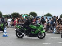 本土でのジムカーナ大会(ダンロップ杯)で活躍中のA級ライダー作田選手をお招きし講習会を毎年開催しています!これで技術アップ間違いなし!